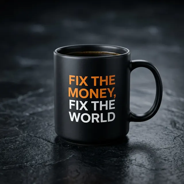 “Fix the Money” Mug mock-up